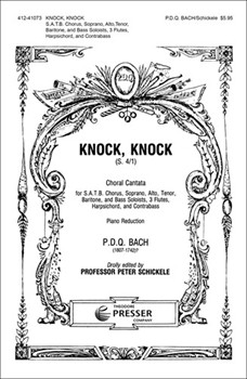 Knock Knock Choral Cantata by Bach P.D.Q. for SATB