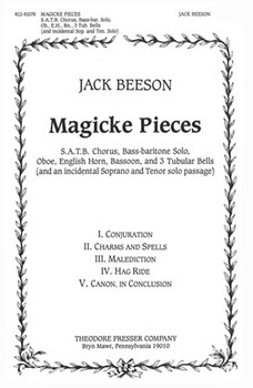 Magicke Pieces S.A.T.B Chorus Bass-Baritone Solo Oboe English Horn Bassoon and 3 Tubular Bells by Beeson Jack Scot Reginald Ano for
