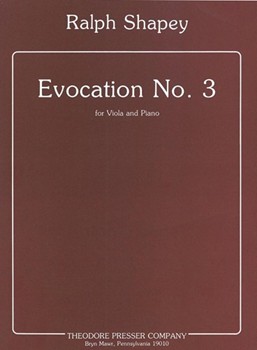 Evocation #3 by Shapey Ralph for Viola and Piano