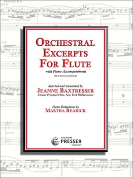 Orchestral Excerpts For Flute by Hindemith Paul - Baxtresser Jeanne - Jeanne Baxtresser for Flute/Piccolo Orchestral Excerpt