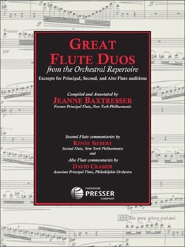 Great Flute Duos From The Orchestral by Bach Johann Sebastian - Baxtresser J - Jeanne Baxtresser R for Flute/Piccolo Orchestral Excerpt