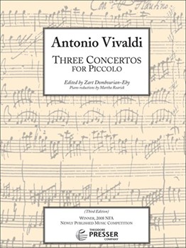 3 Concertos For Piccolo by Vivaldi Antonio Lucio - Dombourian-eby Z - for Piccolo and Piano