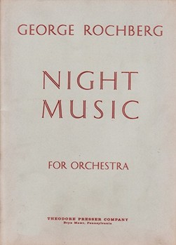 Night Music For Orchestra - Study Score by Rochberg George for