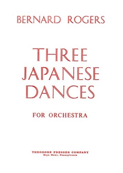 Three Japanese Dances For Orchestra by Rogers Bernard Masefield John for