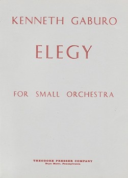 Elegy For Small Orchestra - Study Score by Gaburo Kenneth for