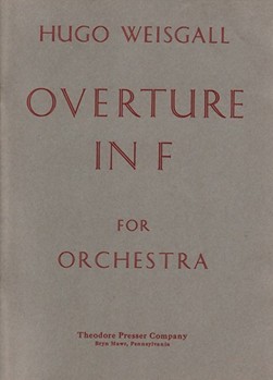 Overture In F For Orchestra by Weisgall Hugo for