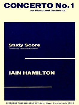 Piano Concerto No. 1 For Piano and Orchestra - Study Score by Hamilton Iain for