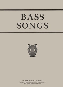 Bass Songs by Various - Mason Geoffrey - for Bass Vocal
