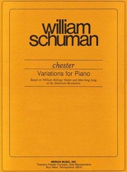 Chester Variations For Piano by Schuman William for Piano