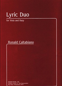 Lyric Duo For Viola and Harp by Caltabiano Ronald for