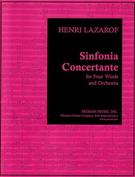 Sinfonia Concertante by Lazarof Henri for Woodwind Quartet w/