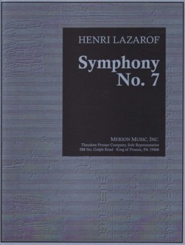Symphony No. 7 Full Score by Lazarof Henri for