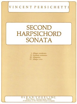 Second Harpsichord Sonata For Harpsichord by Persichetti Vincent for