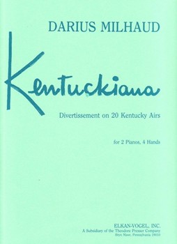 Kentuckiana by Milhaud for 2 Piano 4 Hands