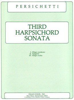 Third Harpsichord Sonata by Persichetti for Harpsi