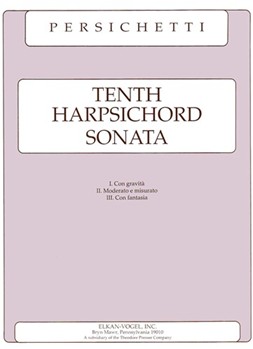 Tenth Harpsichord Sonata by Persichetti for Harpsichord