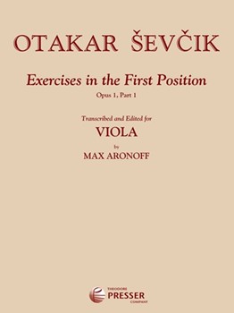 Exercises in the First Position for Viola by Sevcik Otakar for