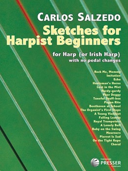 Sketches For Harpist Beginners by Salzedo Carlos for Harp Collection