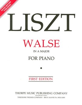 Walse In A by Liszt Franz for