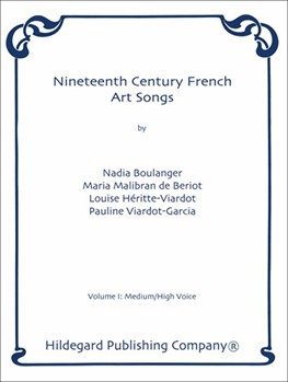 Nineteenth Century French Art Songs Vol.1 Medium / High Voice by Boulanger Nadia for