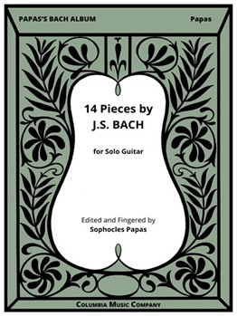 Bach Album 14 Pieces by Bach Johann Sebastian - Papas Sophocles - for Guitar Collection