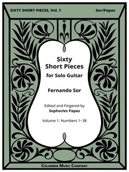 60 Short Pieces For Guitar Volume 1 by Sor Fernando - Papas Sophocles - for Guitar Collection