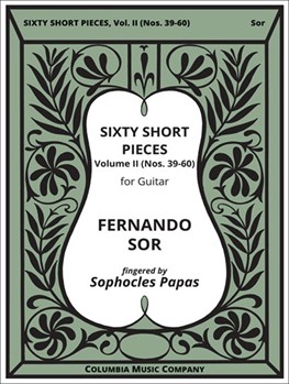 60 Short Pieces For Guitar Volume 2 by Sor Fernando - Papas Sophocles - for Guitar Collection