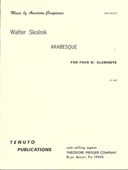 Arabesque for Clarinet Quartet by Skolnik Walter for