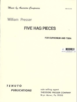 Five Hag Pieces by Presser William for