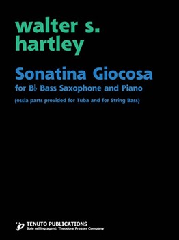 Sonatina Giocosa (1987) by Hartley Walter for Bass Saxop