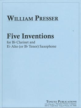 Five Inventions-Clar&Sax by Presser William for