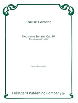 Deuxieme Sonate for Piano and Violin by Farrenc Louise - Calvert Francene - for