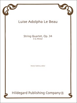 String Quartet by Le Beau Luise Adolp - Valdivia Hector - for
