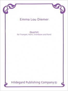 Quartet For Trumpet Horn Trombone & Pian by Diemer Emma Lou for Brass Quartet w/