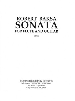 SONATA FOR FLUTE AND GUITAR by Baksa Robert for