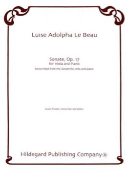 Le Beau - Sonate, Op 17 for Viola and Piano