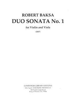 Duo Sonata No.1 for Violin and Viola by Baksa Robert for