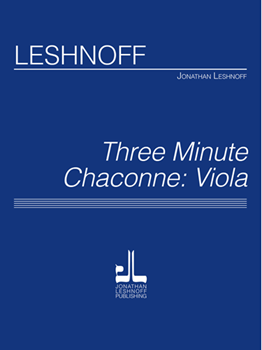 Three Minute Chaconne - Viola Version Viola