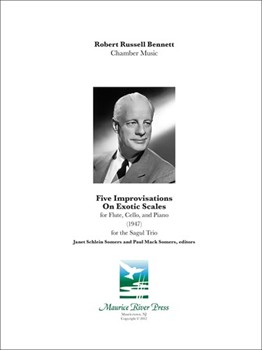 Five Improvisations on Exotic Scales by Bennett Robert Russell for Piano Trio