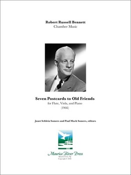 Seven Postcards to Old Friends by Bennet Robert for Fl/Vla and Piano