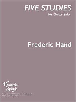 Five Studies for Guitar Solo by Hand Frederic for