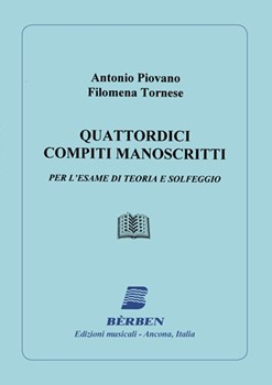 14 Compiti Manoscritti Solfege by Piovano Antonio for