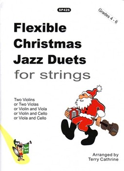 Flexible Christmas Jazz Duets For String by Traditional - Cathrine Terry - for Str Duet