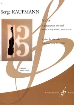 Viola 4 Pieces Pour Alto Seul by Kaufmann Serge for