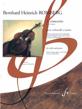 Second Concerto in D Major by Romberg Bernhard Heinrich for Cello and Piano