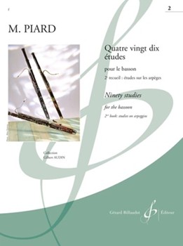 90 Etudes Volume 2 Arpeggios by Piard - Arpeggios - for Bassoon Method