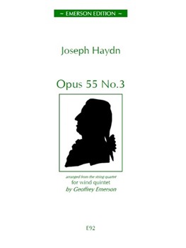String Quartet In B Flat Arranged for Wind Quintet by Haydn Joseph - Emerson Geoffrey - for