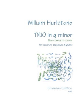 Trio In G Minor New Complete Edition by Hurlstone William for