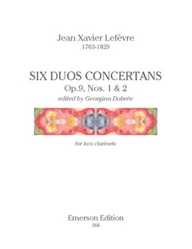 Six Duos Concertans Op.9 Nos. 1 & 2 by Lefevre Jean Xavier - Dobree Georgina - for