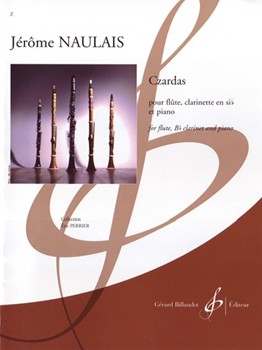 Czardas pour flute clarinette en sib et piano by Naulais Jerome for